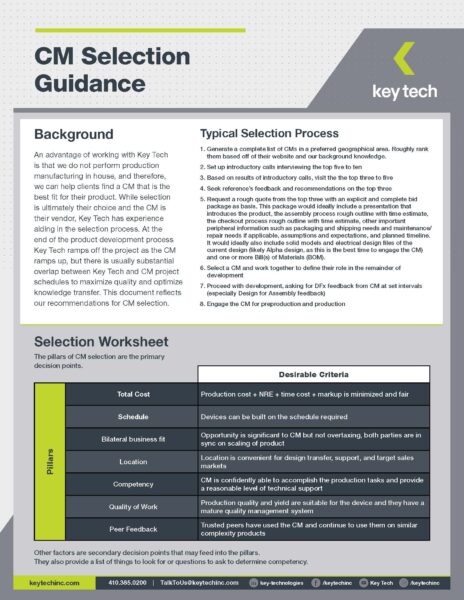 KeyTech TransfertoCM Template Page 1