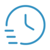 Fast icon blue Fast icon blue